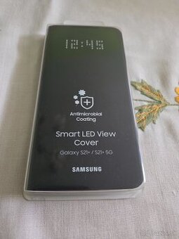 Knižkové led púzdro Samsung s21 plus čierne