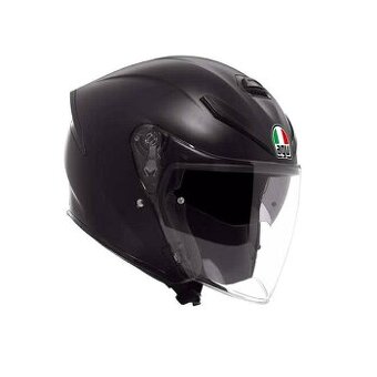 K5 JET EVO MONO MATT BLACK - OTVORENÁ MOTOCYKLOVÁ PRILBA XL