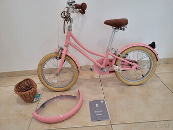 Detsky bicykel Bobbin Gingersnap 16" ruzovy