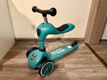 Odrážadlo Scoot and Ride zelené