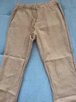 Panske lanové nohavice