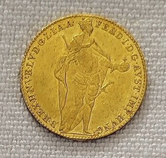 Zlatý dukát Ferdinand I. (V.) Dobrotivý, 1844, Kremnica