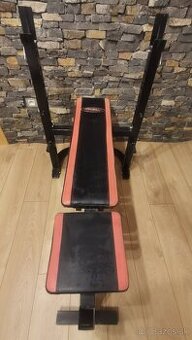 Posilňovacia lavička na bench press polohovateľná