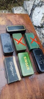 Plechové krabičky šijací stroj