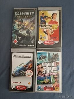 PSP hry bundle (GTA, Call of duty, PES, Ridge racer)
