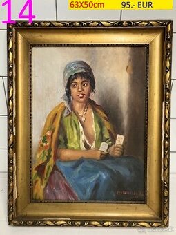 Obrazy olejomaľby rôzne tematiky viac kusov