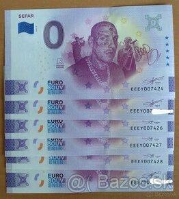 0 euro souvenir bankovky SEPAR 2024