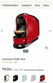 Kávovar Cafissimo Red (kapsulovy)