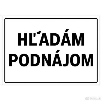 Hľadám podnájom