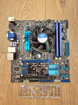 Predám zostavu Intel Core i3 2100, Asus P8H61-M PRO, 4GB RAM