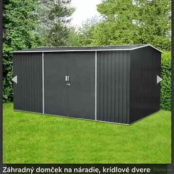 Zahradny domcek, buda na naradie, sklad poskodeny