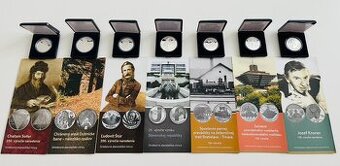 Strieborné eurové mince Slovensko PROOF