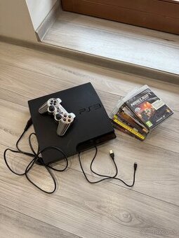 Predám Playstation 3 + 5 hier