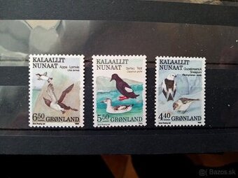 Poštové známky č.390 - Grónsko - vtáci II.