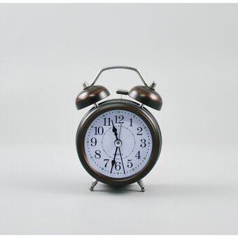 Retro stolné hodiny „Budík“ – Čierny
