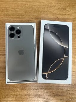 Predám iPhone 16 PRO MAX 256GB, eSIM ONLY, VOLNY, TOP stav