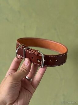 Kožený obojok pre psa z pravej talianskej kože