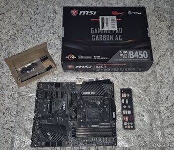 MSI B450 GAMING PRO CARBON AC / nefunkčná