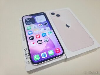 Apple iphone 13 128GB Ružový,Baterka 100%
