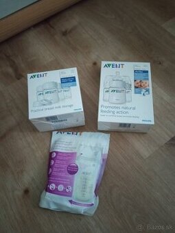 Predám Avent fľašky a sáčky na mlieko