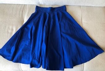 Kráľovsky modrá bavlnená sukňa Reparáda, XS/S, 33 E