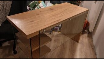 Konzolový/ písací stolík, dub ENRIK