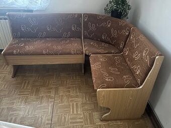 Predám jedálenskú rohovú lavicu, stôl, stoličky