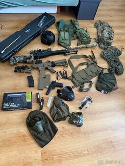 Airsoft výbava SSG 10 A1, Specna Arms Edge 2 a iné vybavenie