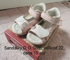 Sandálky D. D. Step, veľkosť 22