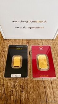Zlaté 24k tehličky 5g a 10g