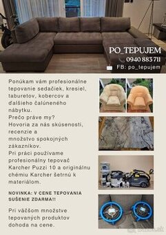 Tepovanie Prešov+60km okolie