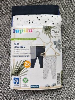 Lupilu, detské legíny, 2ks, 74/80