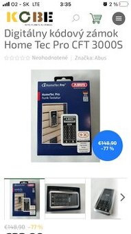 Digitalny kodovaci zamok Abus