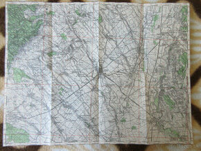 Mapa Trnava, Sereď, Hlohovec, Šenkvice, Jaslovce, Cífer 1948