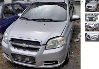 Chevrolet Aveo 1.4 2009 predám MOTOR F14D3, KAPOTA, NÁRAZNÍ,