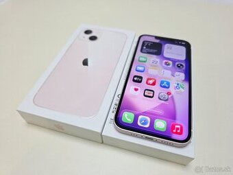APPLE IPHONE 13 128GB PINK,ZDRAVIE BATERKY 100%