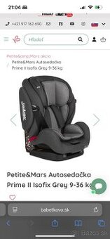 Detská autosedačka petite&mars