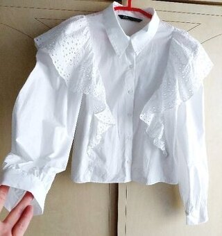 Luxusná blúzka s madeirou ZARA, S/M