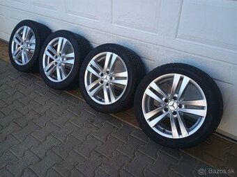 ALU disky Mercedes 5x112 R17 + zinmé pneu Pirelli