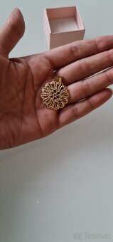 Obojstraný Zlatý prívesok 14K zlato