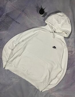 Nike mikina s kapucňou – biela – veľ. M