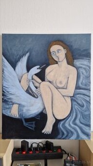 Predá originálnu olejomaľbu "Léda"