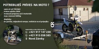 PRENAJMEM - prívesný vozík na motorku