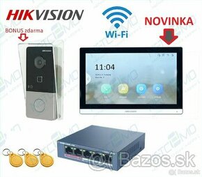 AKCIA Videovrátnik HIKVISION DS-KV6113-WPE1(C)+DS-KH6350-WTE