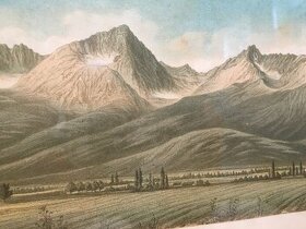 Pohľady na Tatry z roku okolo 1850 - 1900