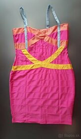 dámske ružové tubové šaty