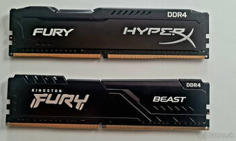 Kingston 16 (8x2) GB DDR4 HyperX Fury , Beats