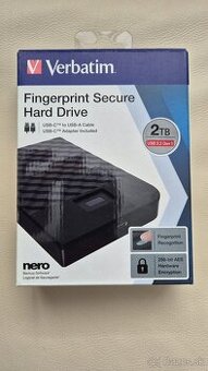 Predám nový externý HDD 2TB Fingerprint
