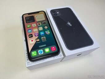 Apple iPhone 11 64GB BLACK ,Batéria 100%