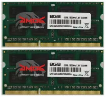 16 GB RAM DDR3L pre notebook (2x 8GB) (Značkové čipy)